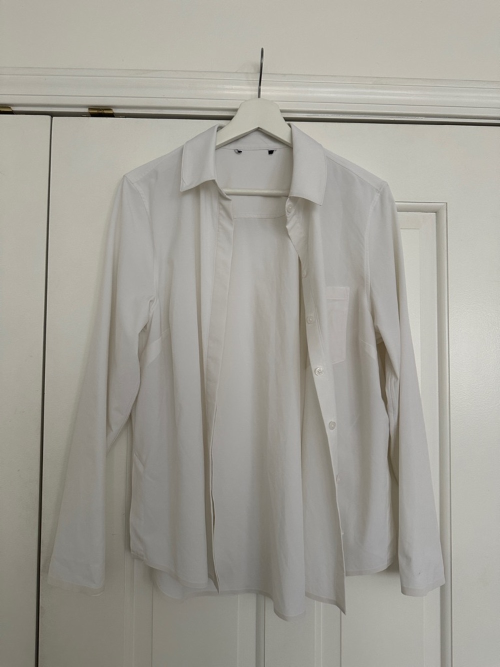 Athleta White Button Down Shirt